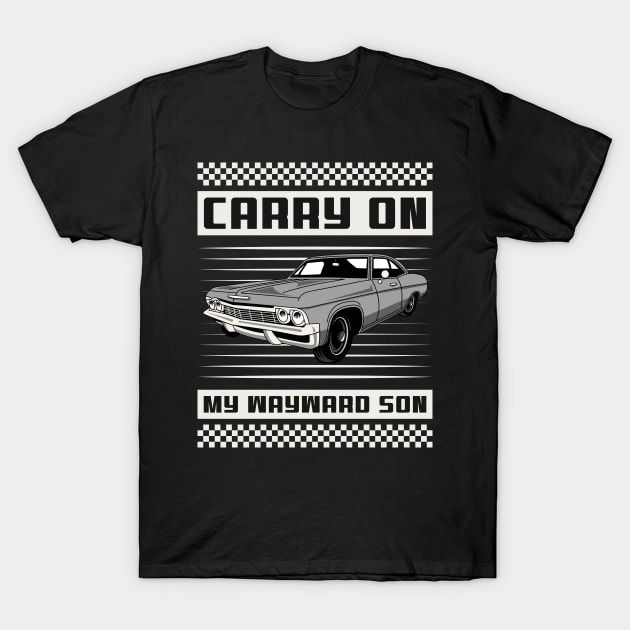 Supernatural Carry On My Wayward Son Baby T-Shirt by Carley Creative Designs